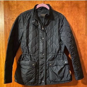 Coach medium Black quilted jacket. Excellent condition.